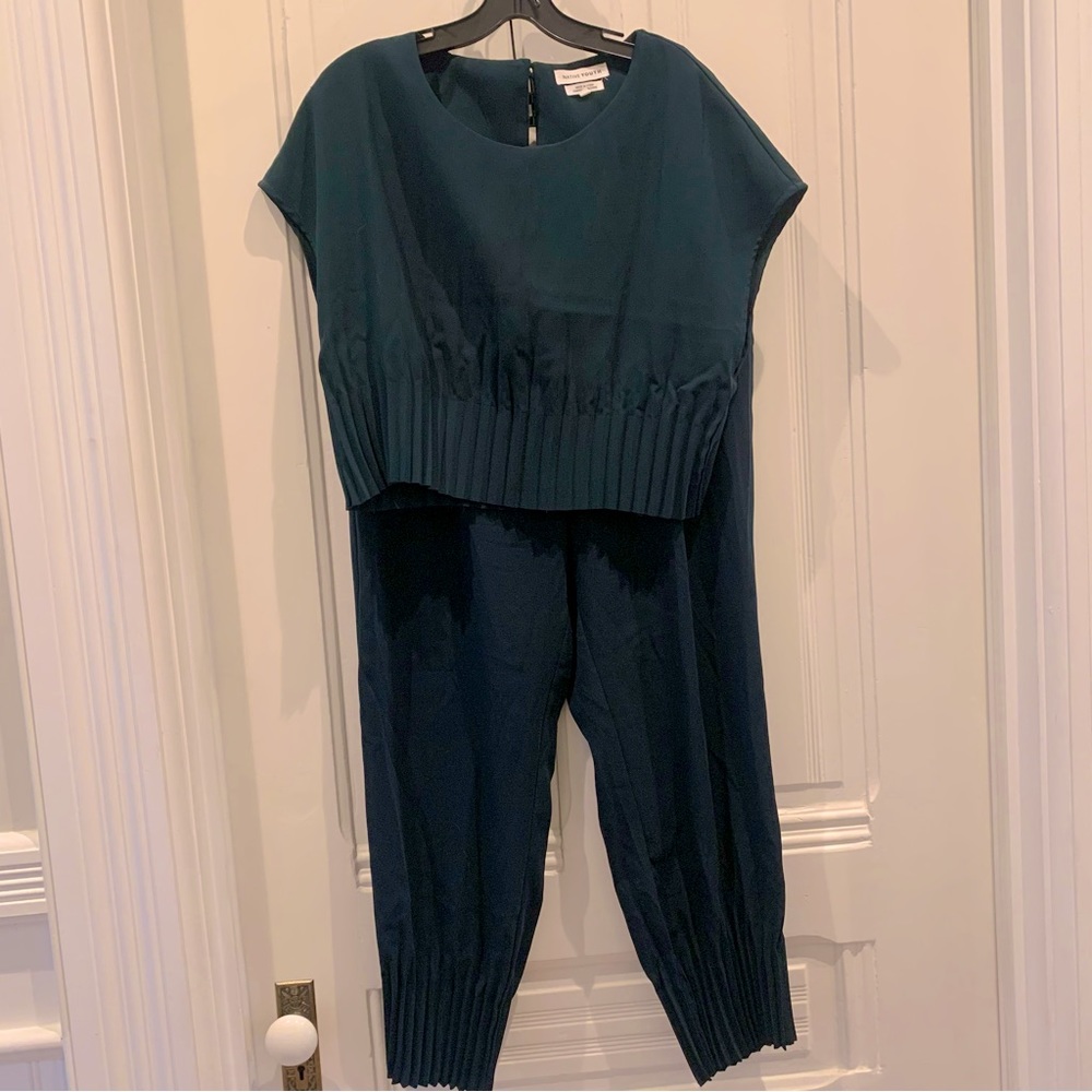 Native Youth Matching Set Trouser/Shell Hunter Green/Dark Teal w/ Pleat Hem SZ L
